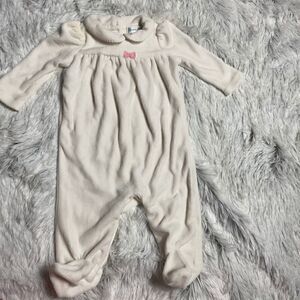 Ralph Lauren Velvet Collared One Piece Rompe